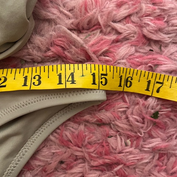 Aerie halter style bikini. Beige. Top is medium bottom is small - Picture 5 of 10